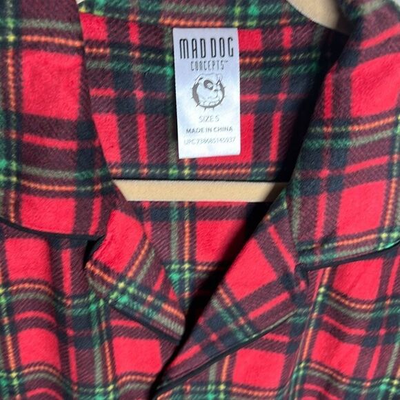Mad Dog Concepts Holiday Pajamas Red Plaid Size Small NWT - Picture 3 of 5